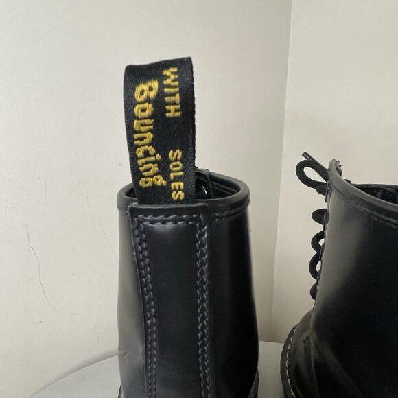 Dr. Martens 1460 8-Eye Lace Up Black Smooth Leather Boots Women US 6 | UK 4 - Picture 11 of 16